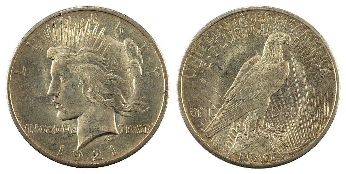 1922 peace dollar